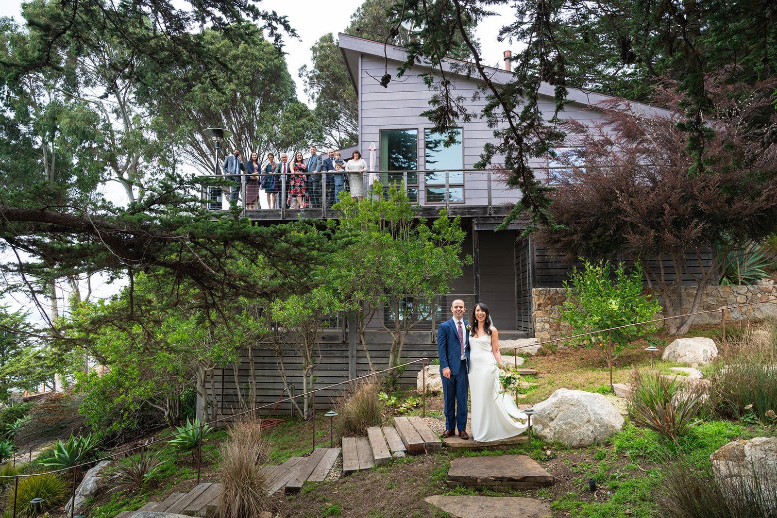 full-estate micro wedding at wind and sea big sur, The Two of Them, and Everyone They Brought