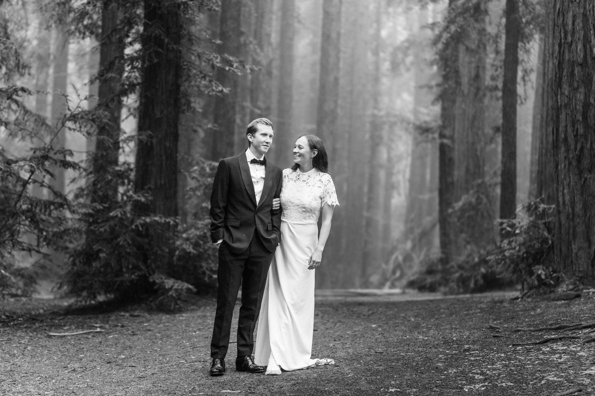 joaquin miller park redwoods wedding, Everyone They Brought Up the Hill