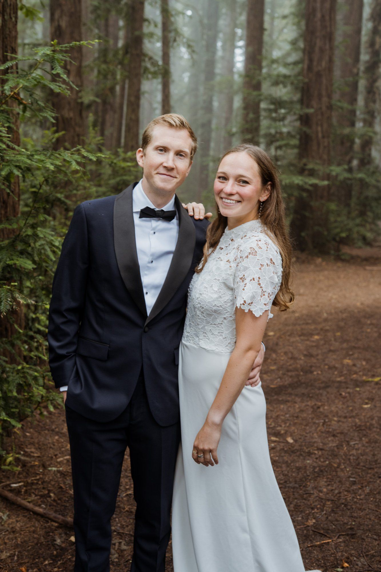joaquin miller park redwoods wedding, Everyone They Brought Up the Hill