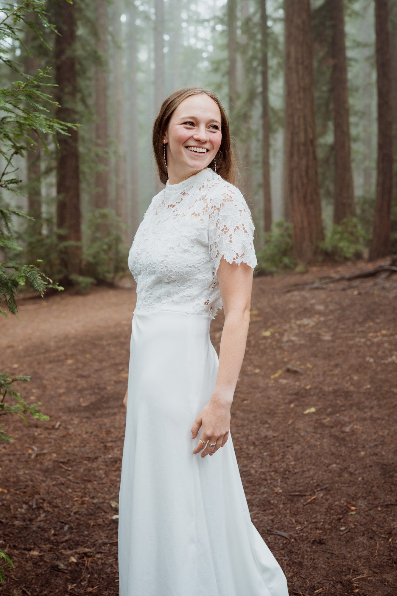 joaquin miller park redwoods wedding, Everyone They Brought Up the Hill