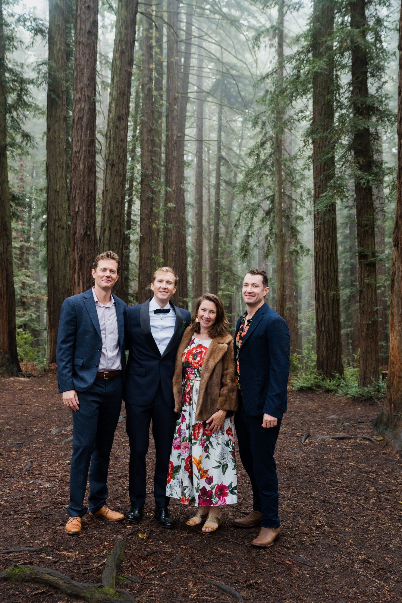 joaquin miller park redwoods wedding, Everyone They Brought Up the Hill