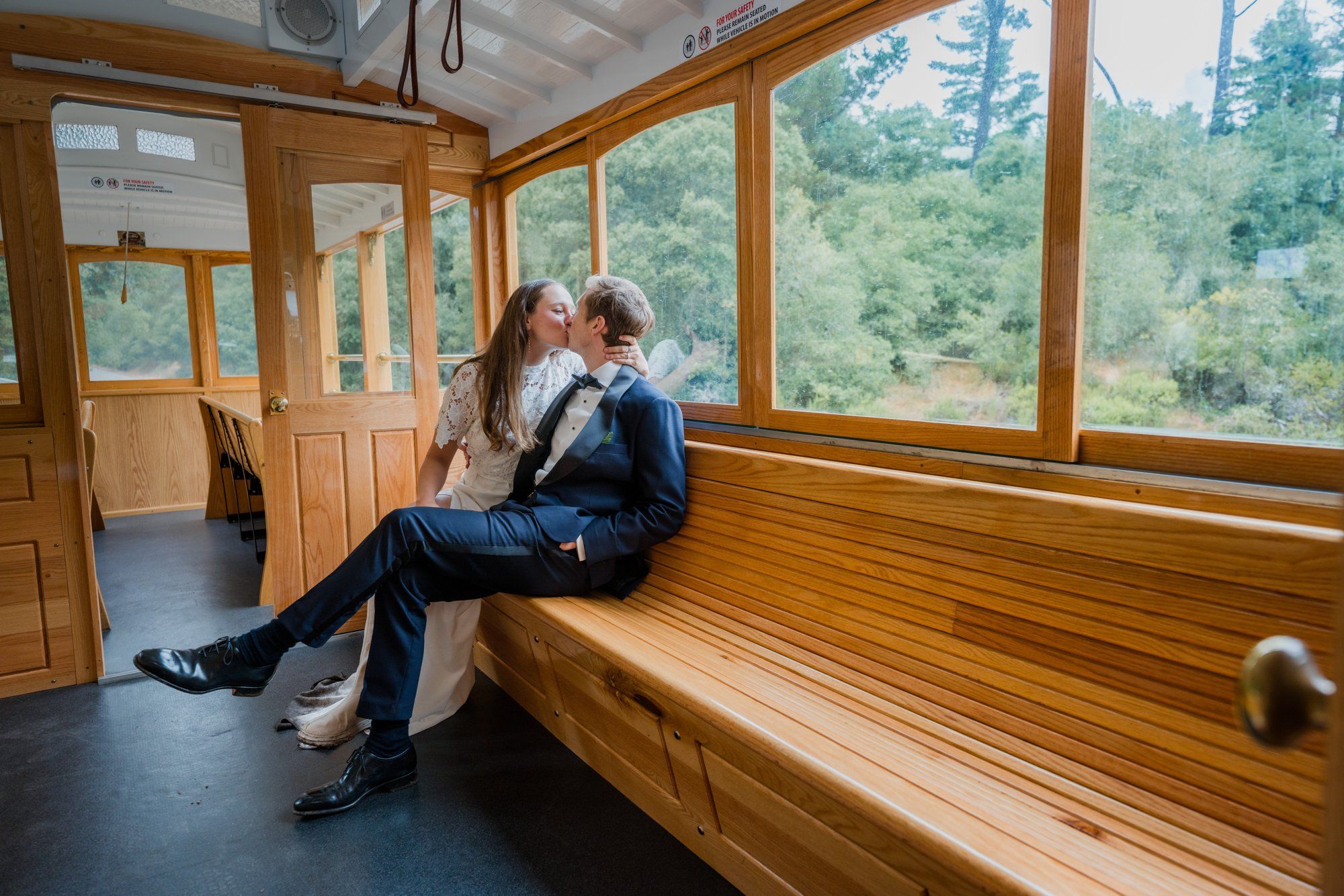 Joaquin Miller Park redwoods wedding, Everyone They Brought Up the Hill