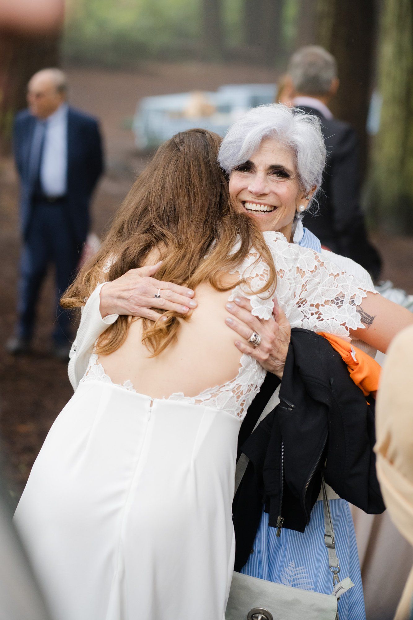 Joaquin Miller Park redwoods wedding, Everyone They Brought Up the Hill