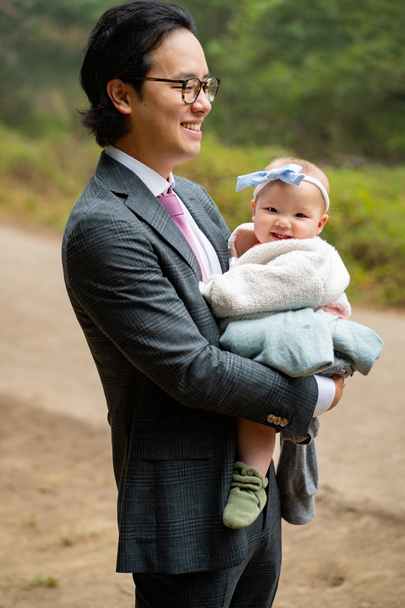 joaquin miller park redwoods wedding, Everyone They Brought Up the Hill