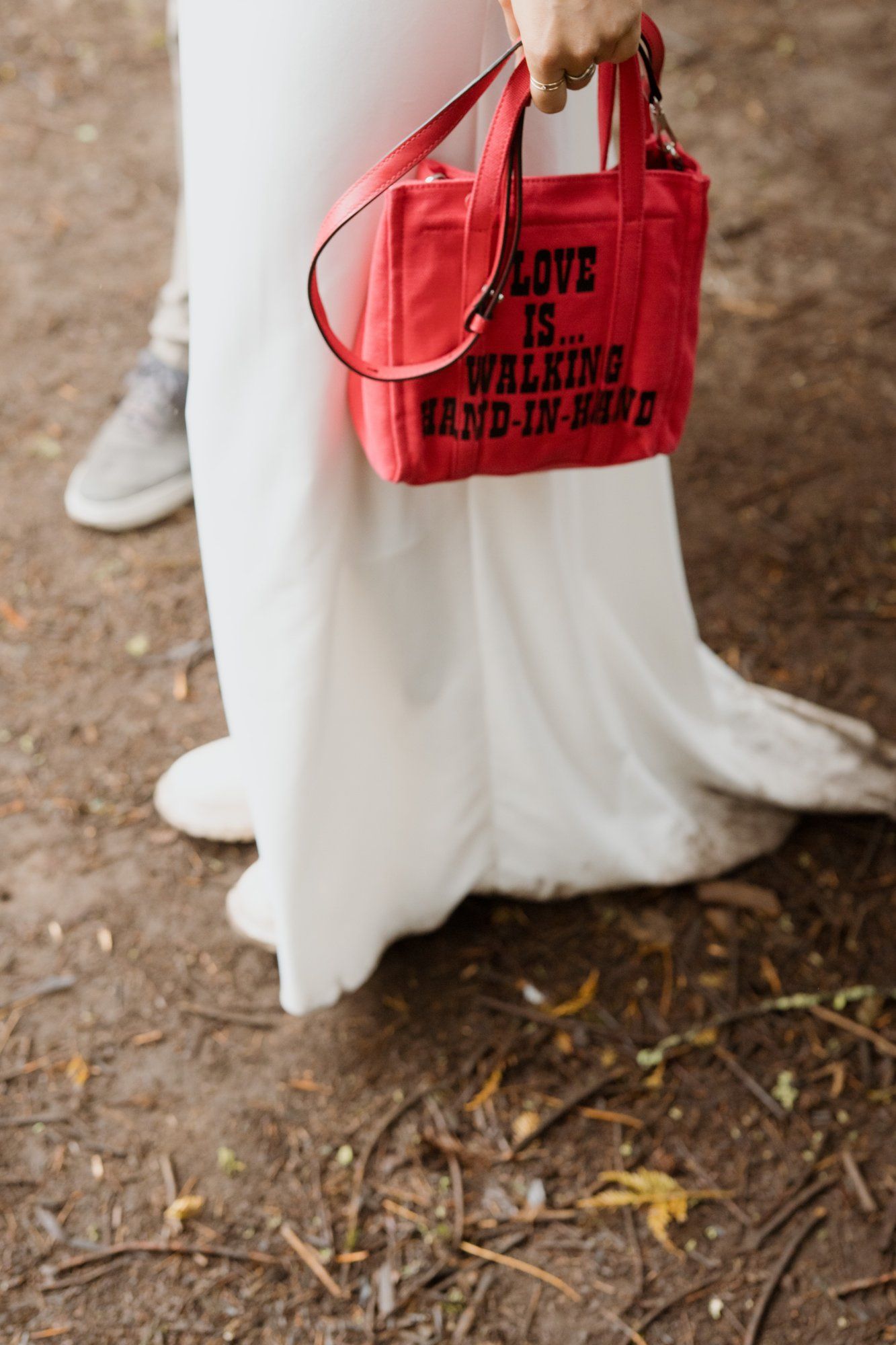 Joaquin Miller Park redwoods wedding, Everyone They Brought Up the Hill