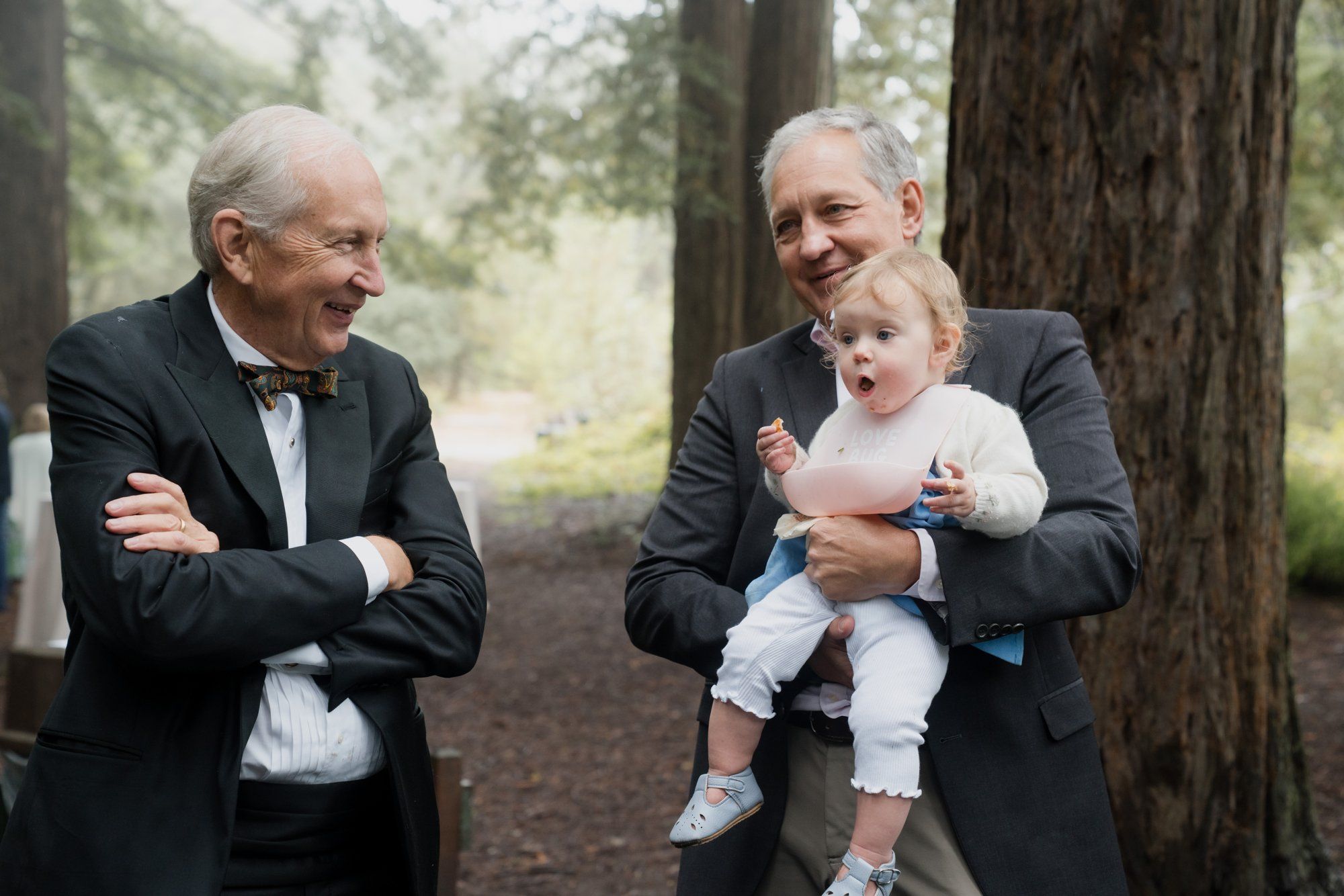 Joaquin Miller Park redwoods wedding, Everyone They Brought Up the Hill