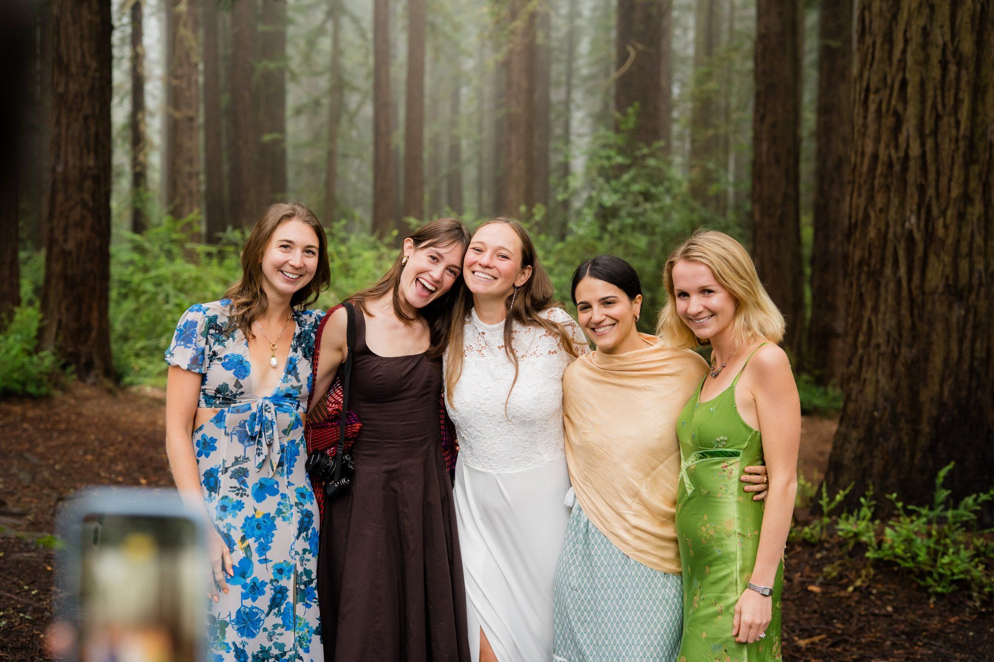 joaquin miller park redwoods wedding, Everyone They Brought Up the Hill