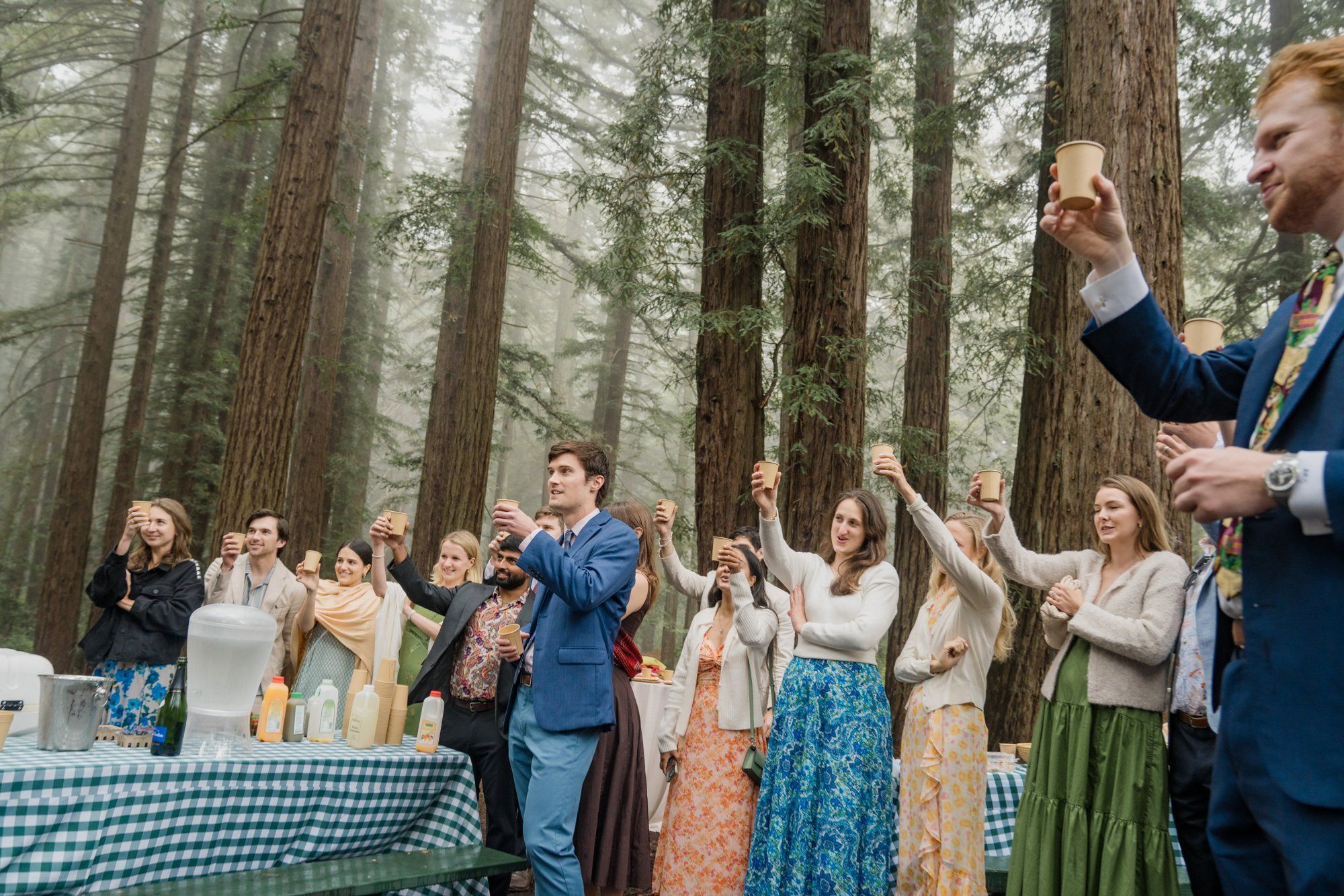 Joaquin Miller Park redwoods wedding, Cake in the Grove, Then a Camping Trip