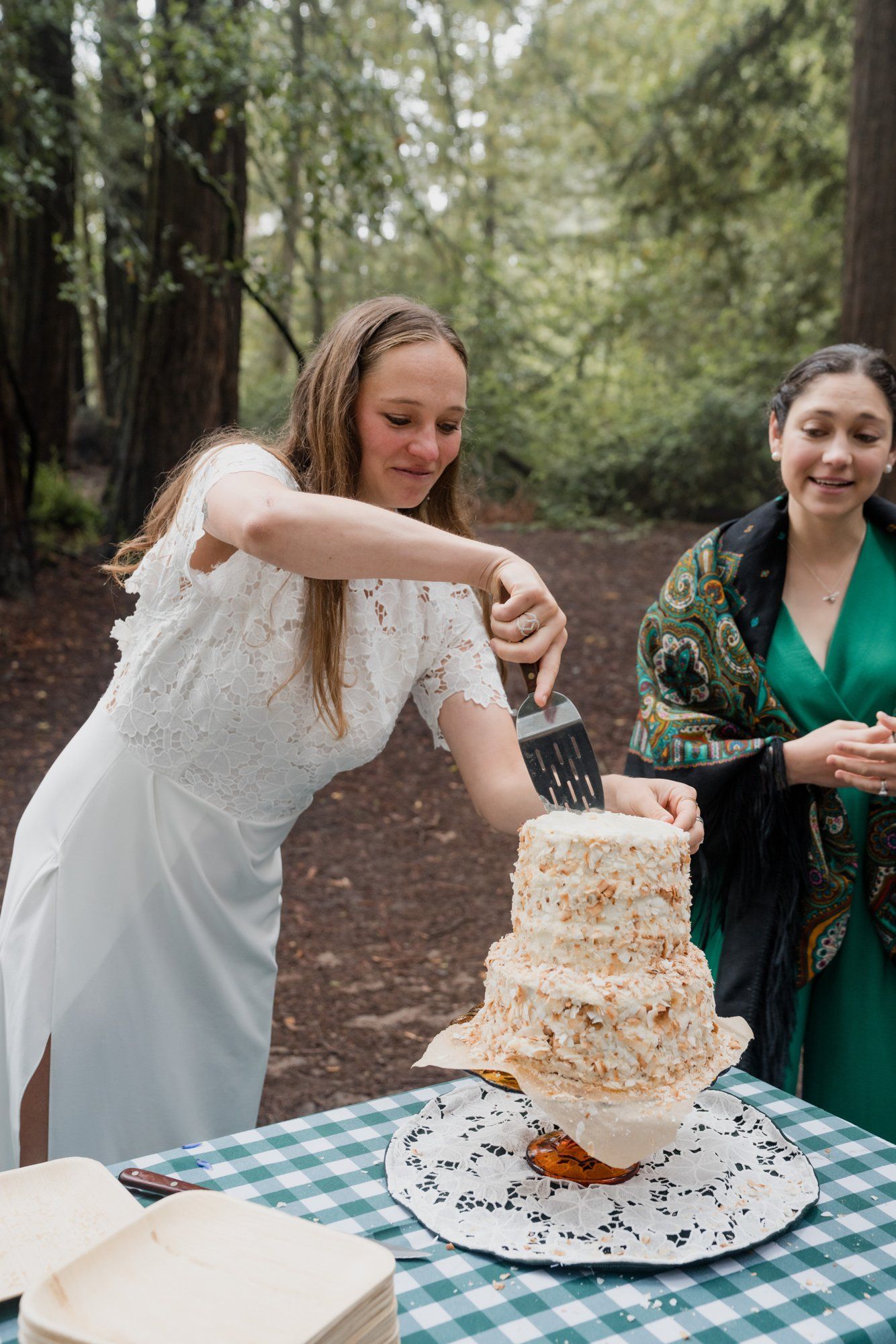 joaquin miller park redwoods wedding, Cake in the Grove, Then a Camping Trip
