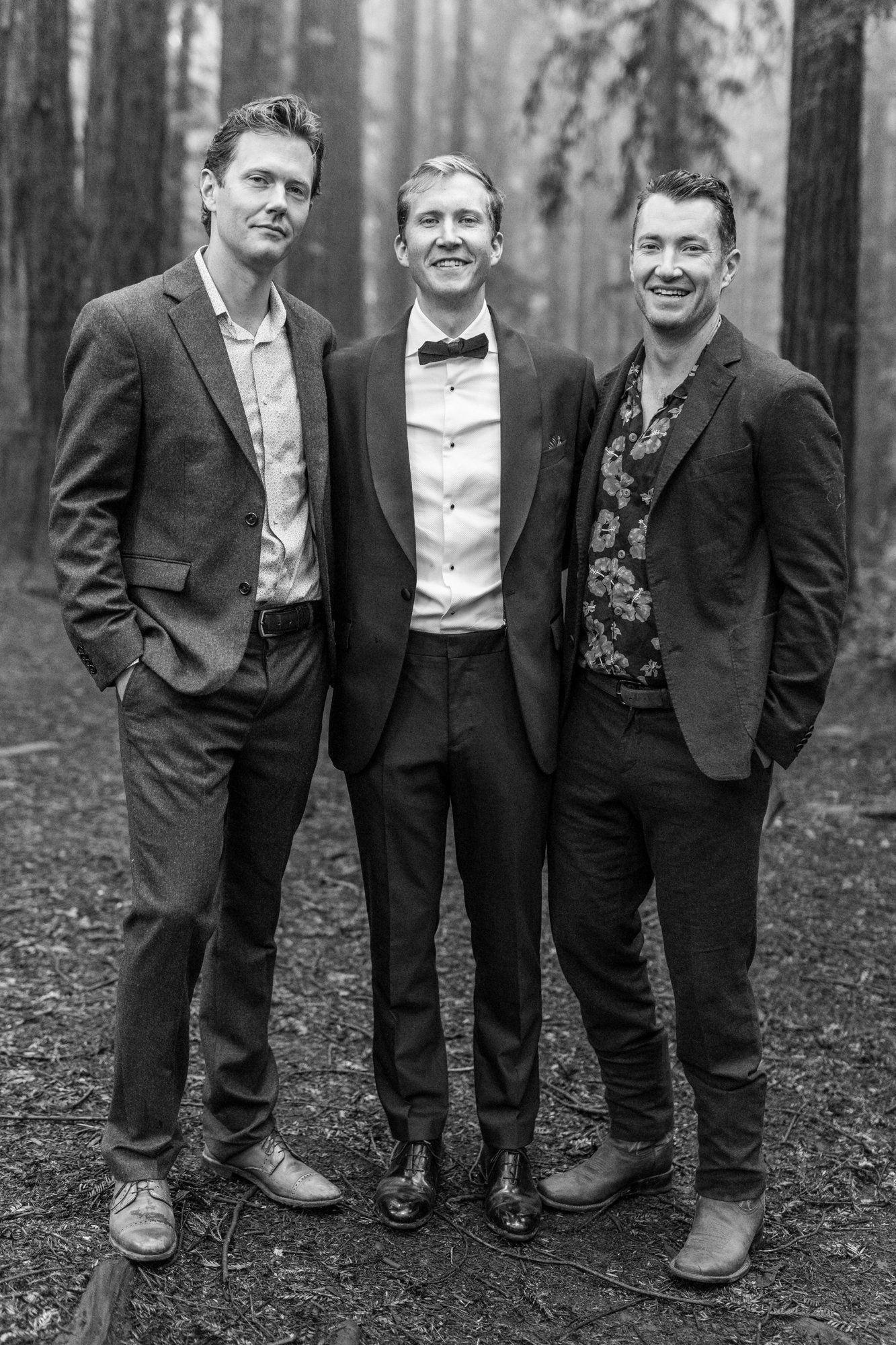 joaquin miller park redwoods wedding, Everyone They Brought Up the Hill