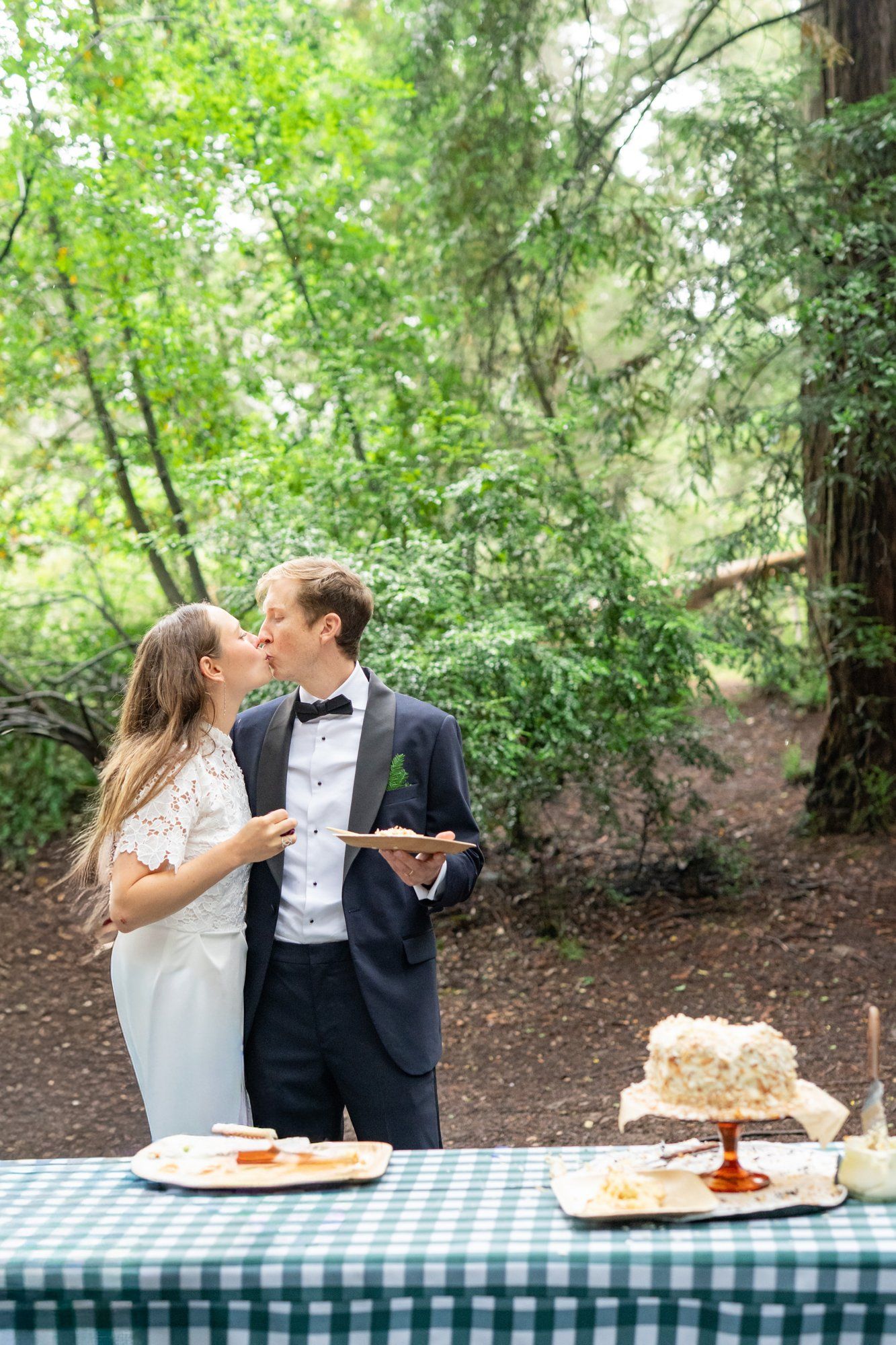 joaquin miller park redwoods wedding, Everyone They Brought Up the Hill