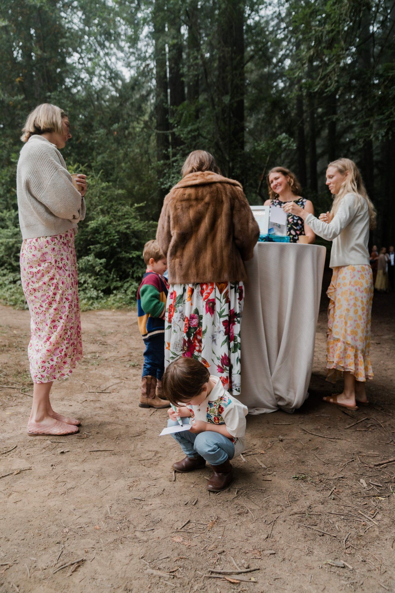 joaquin miller park redwoods wedding, Everyone They Brought Up the Hill