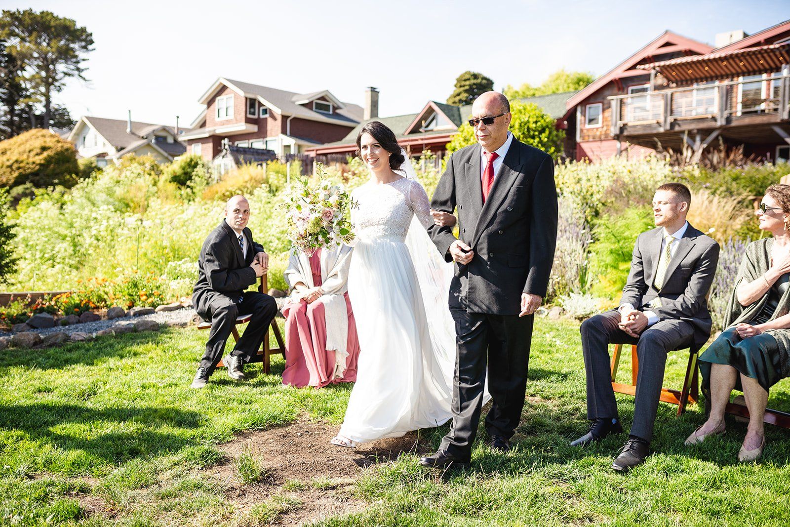 two-grooms oceanfront inn minimony at harbor house mendocino, A Pacific-Coast Ceremony Above the Cove at Harbor House Inn