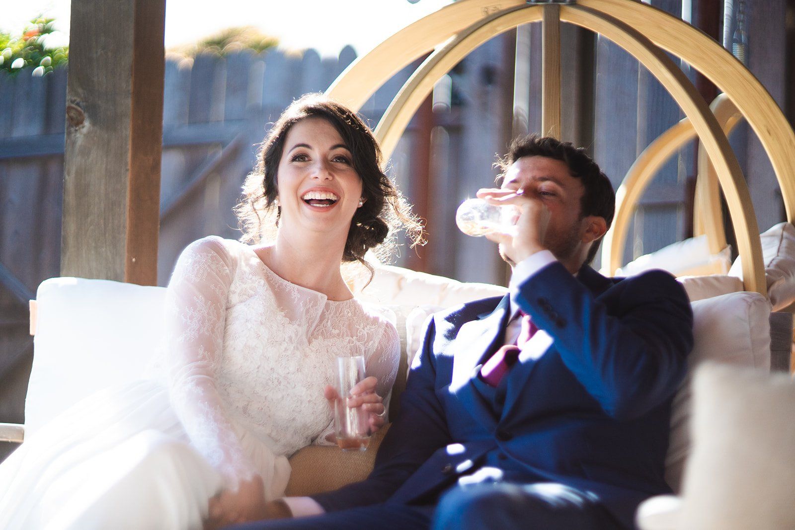 two-grooms oceanfront inn minimony at harbor house mendocino, One Long Dinner Table by the Water
