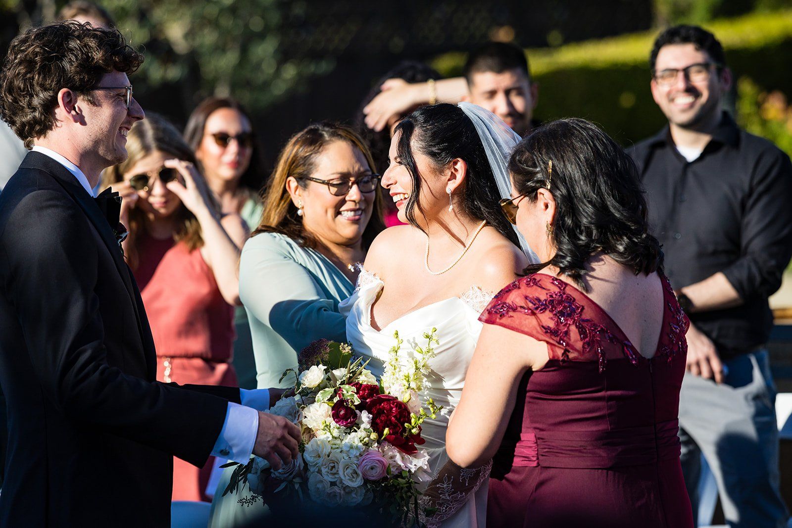 summer vineyard wedding at jacuzzi family vineyards, sonoma, A Vineyard Courtyard Ceremony