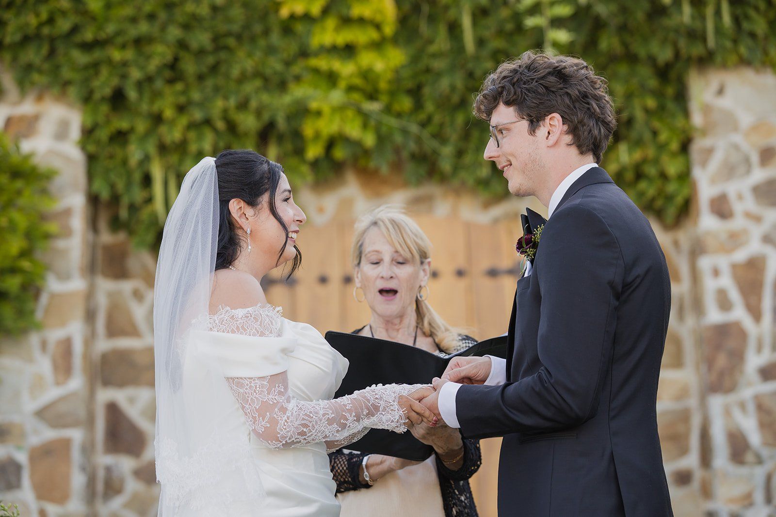 summer vineyard wedding at jacuzzi family vineyards, sonoma, A Vineyard Courtyard Ceremony