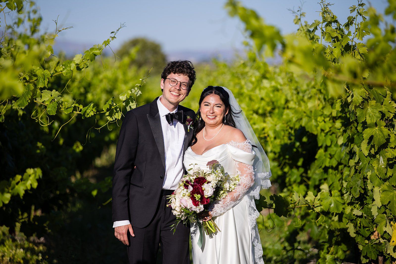 summer vineyard wedding at jacuzzi family vineyards, sonoma, Portraits Among the Vines
