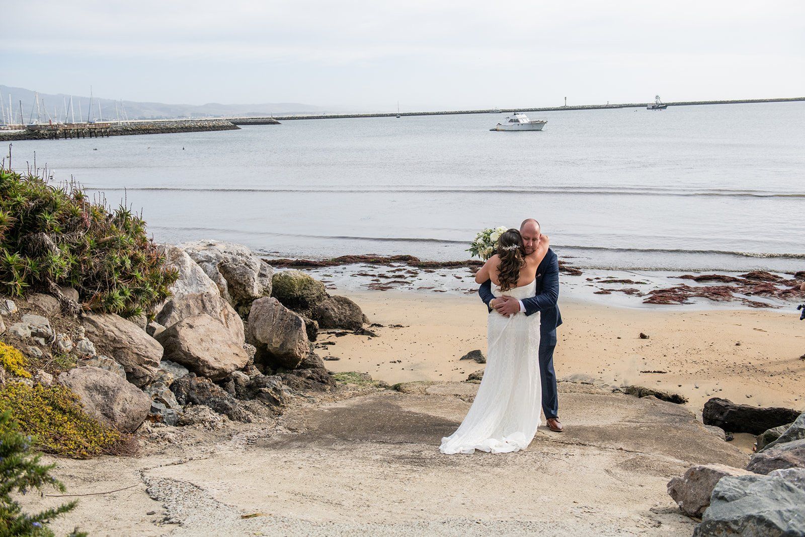 largest micro wedding at mavericks house half moon bay, Portraits Along the Half Moon Bay Surf Coast