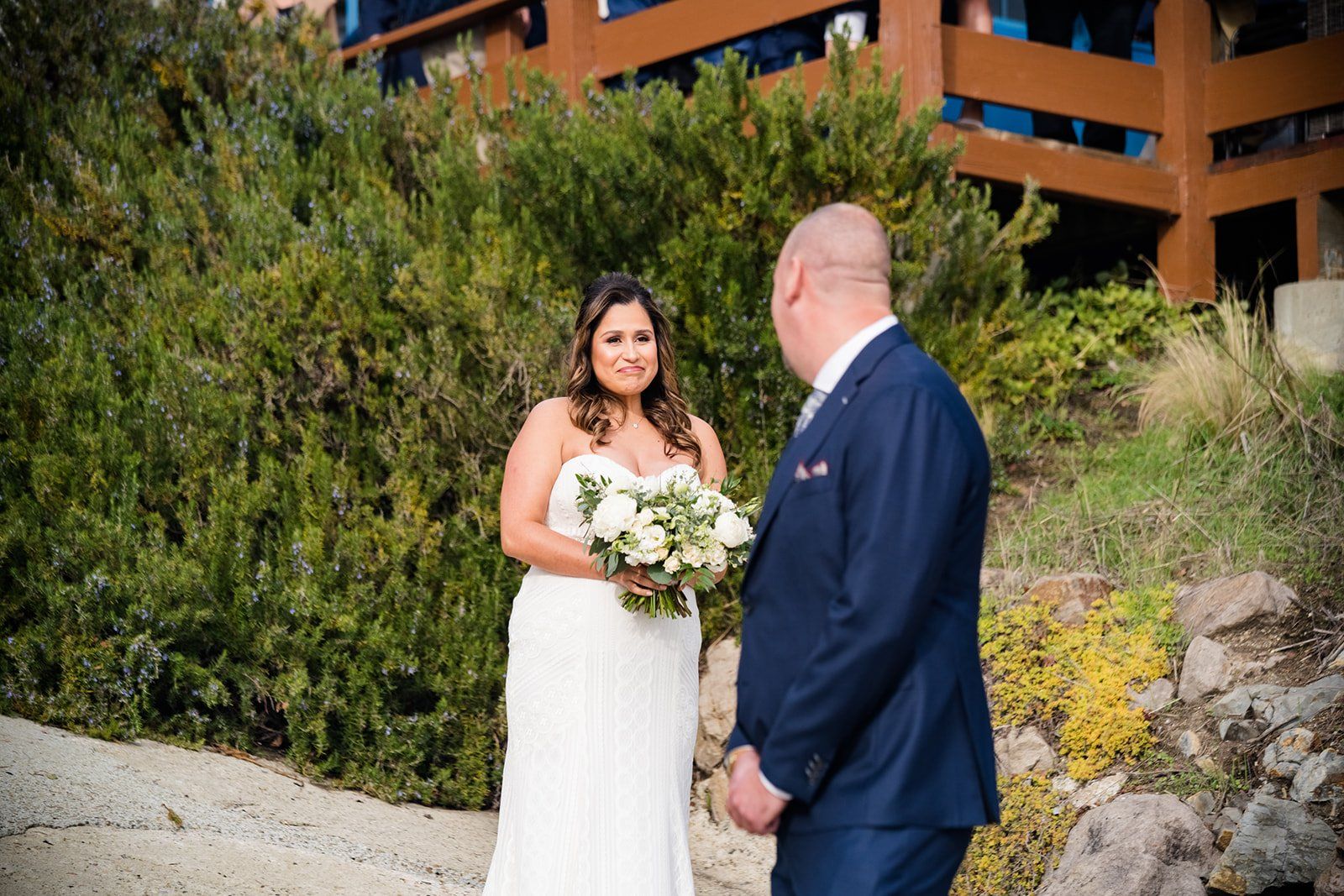 largest micro wedding at mavericks house half moon bay, The Lawn Ceremony at Mavericks House, Half Moon Bay