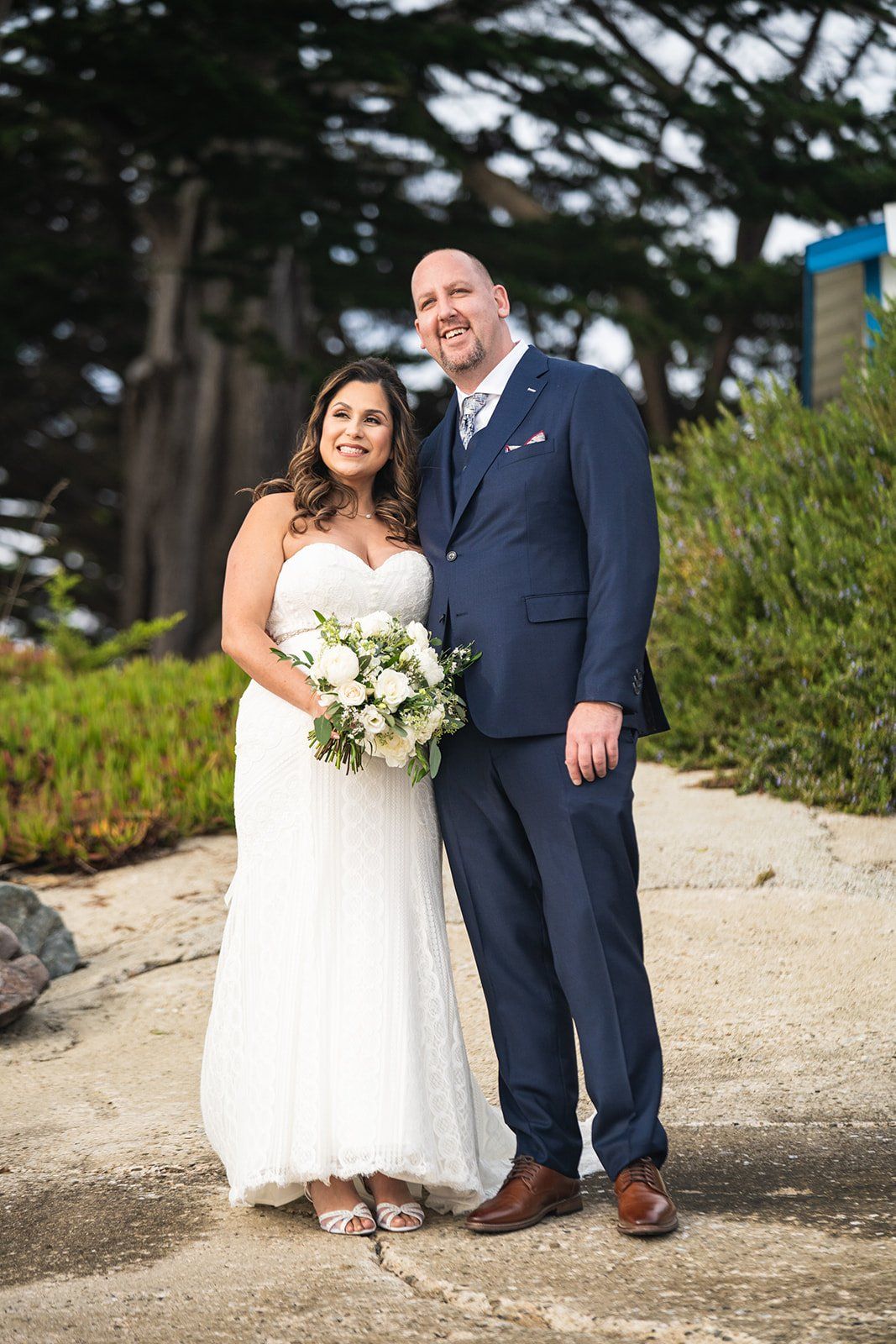 largest micro wedding at mavericks house half moon bay, Portraits Along the Half Moon Bay Surf Coast