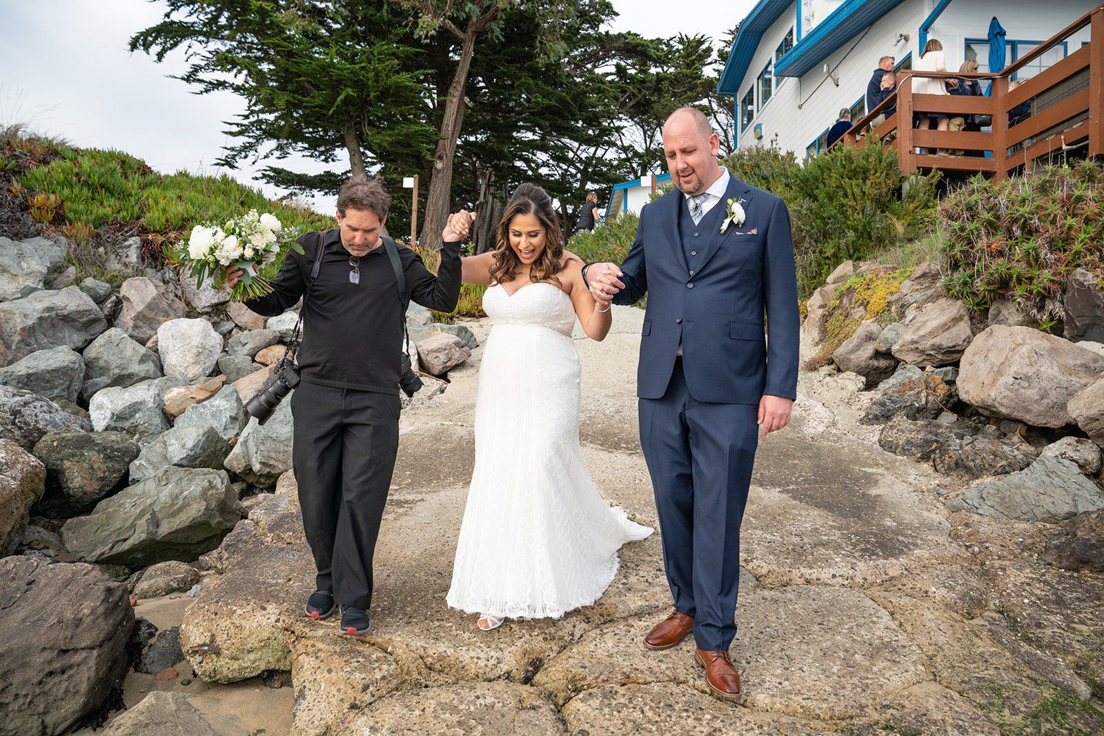 largest micro wedding at mavericks house, Portraits Along the Half Moon Bay Surf Coast