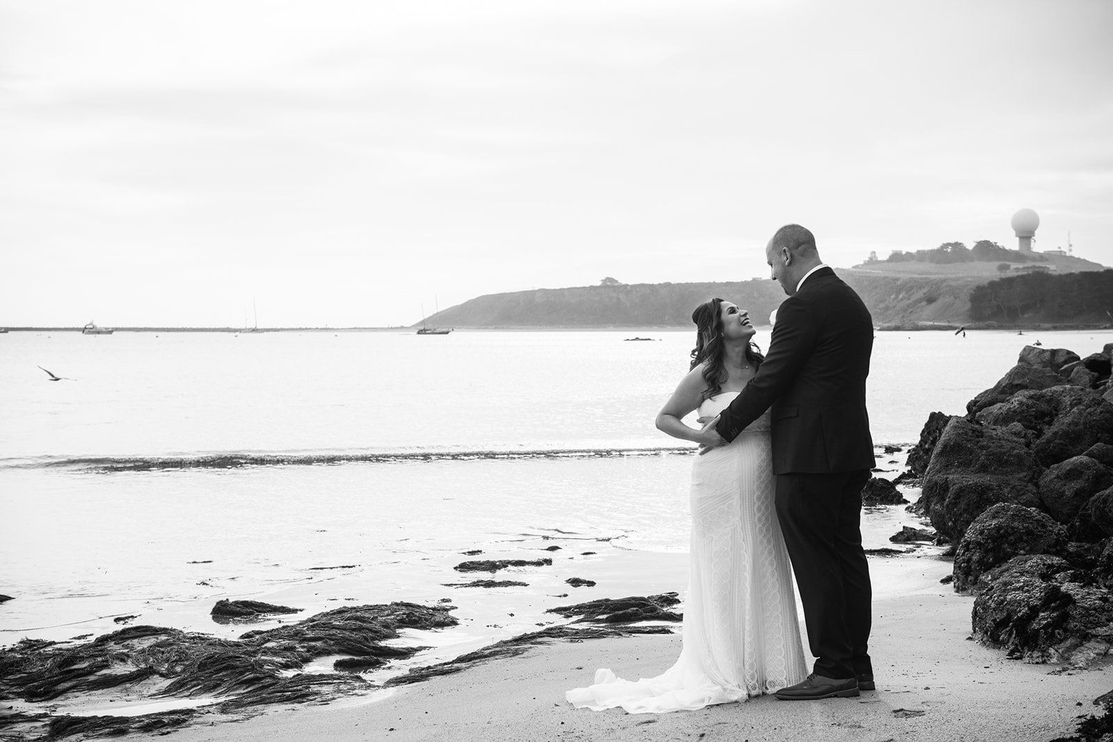 largest micro wedding at mavericks house, Portraits Along the Half Moon Bay Surf Coast