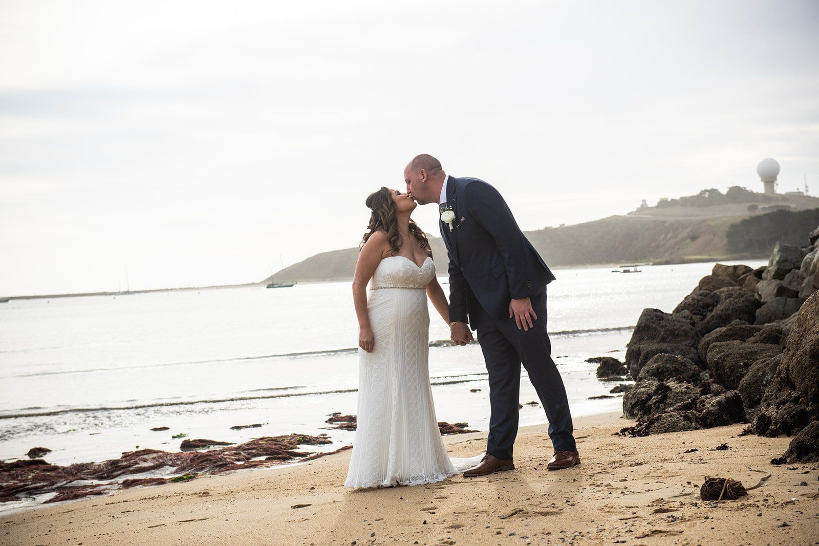 largest micro wedding at mavericks house half moon bay, The Lawn Ceremony at Mavericks House, Half Moon Bay