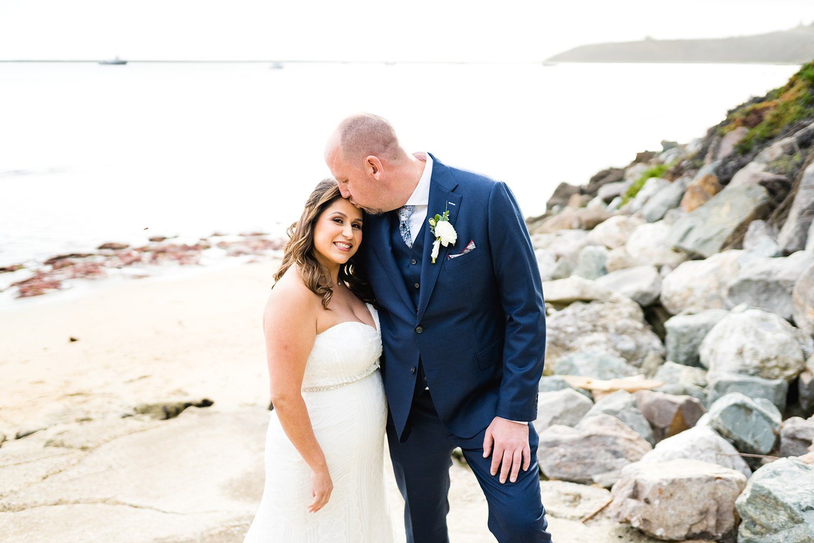 largest micro wedding at mavericks house half moon bay, Portraits Along the Half Moon Bay Surf Coast