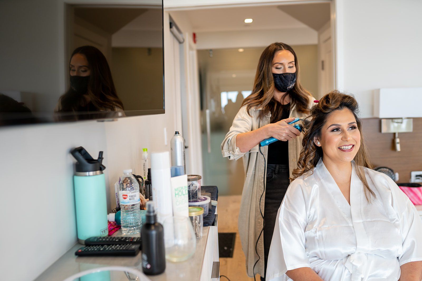 largest micro wedding at mavericks house half moon bay, Getting Ready at Mavericks House