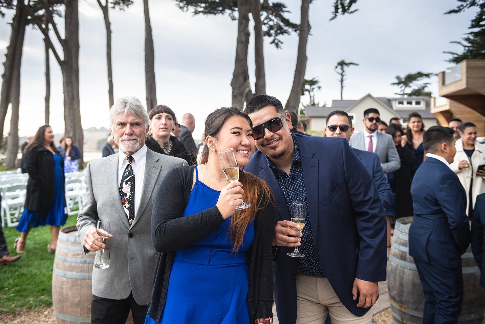 largest micro wedding at mavericks house half moon bay, Portraits Along the Half Moon Bay Surf Coast