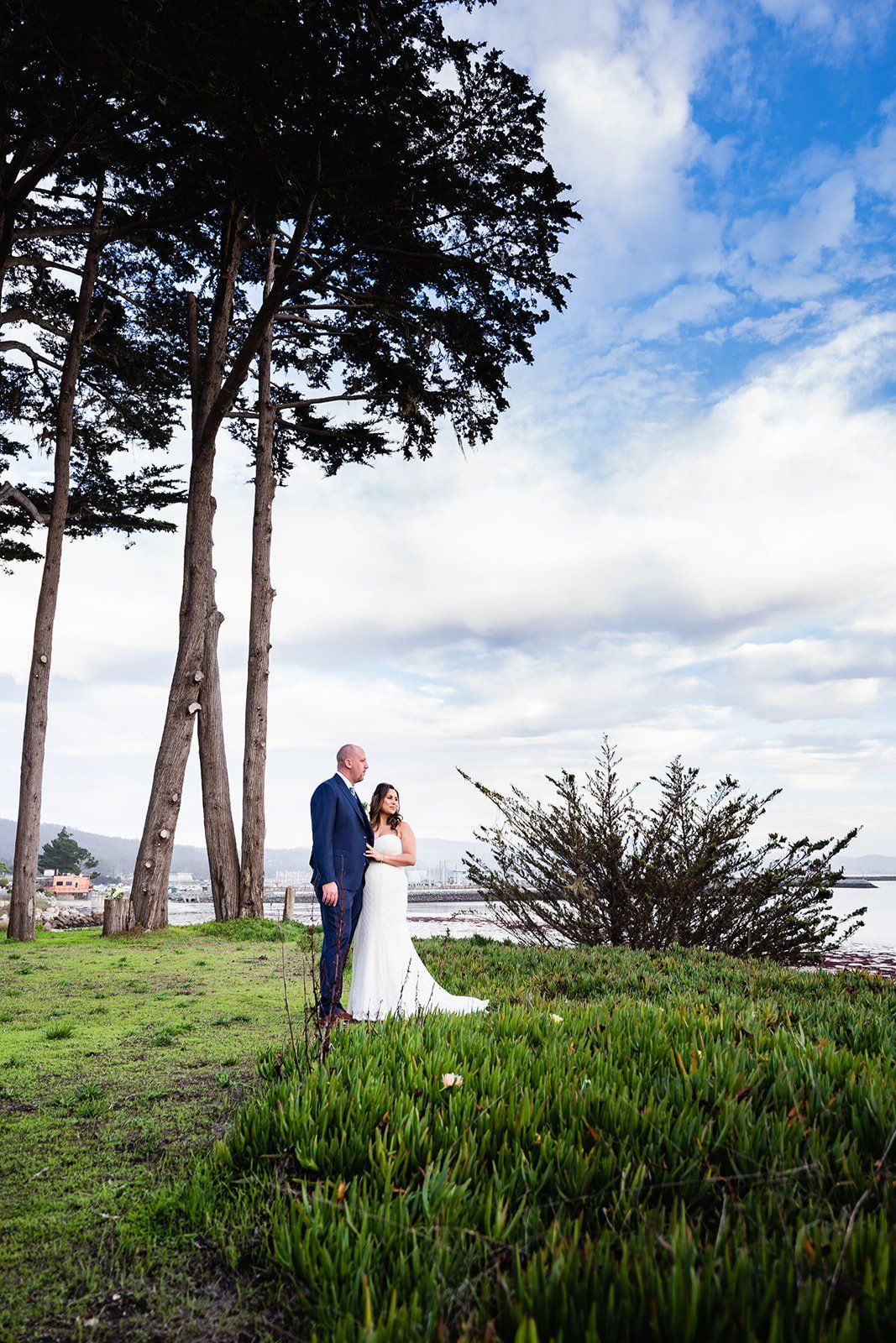 largest micro wedding at mavericks house half moon bay, Portraits Along the Half Moon Bay Surf Coast