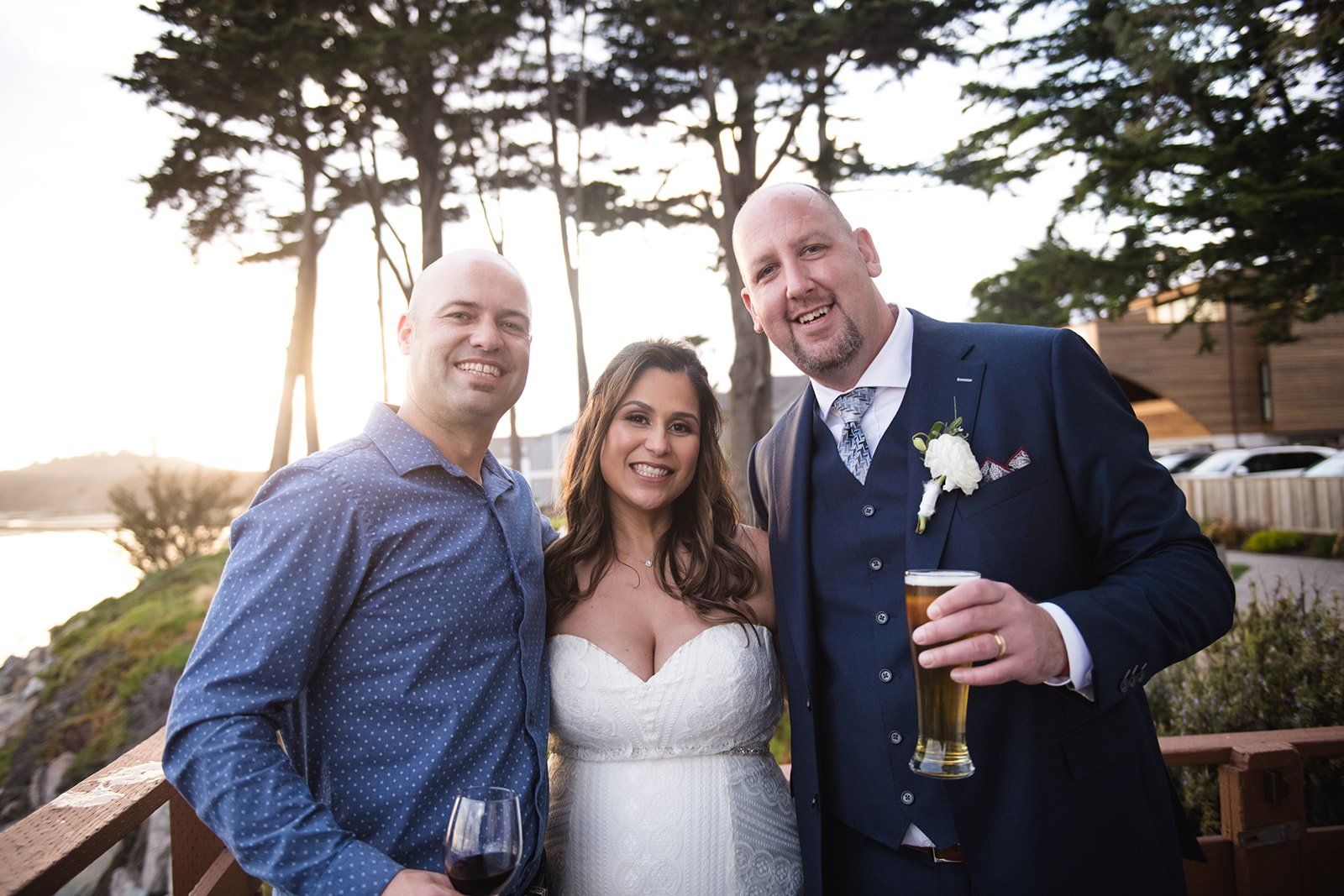 largest micro wedding at mavericks house half moon bay, Portraits Along the Half Moon Bay Surf Coast