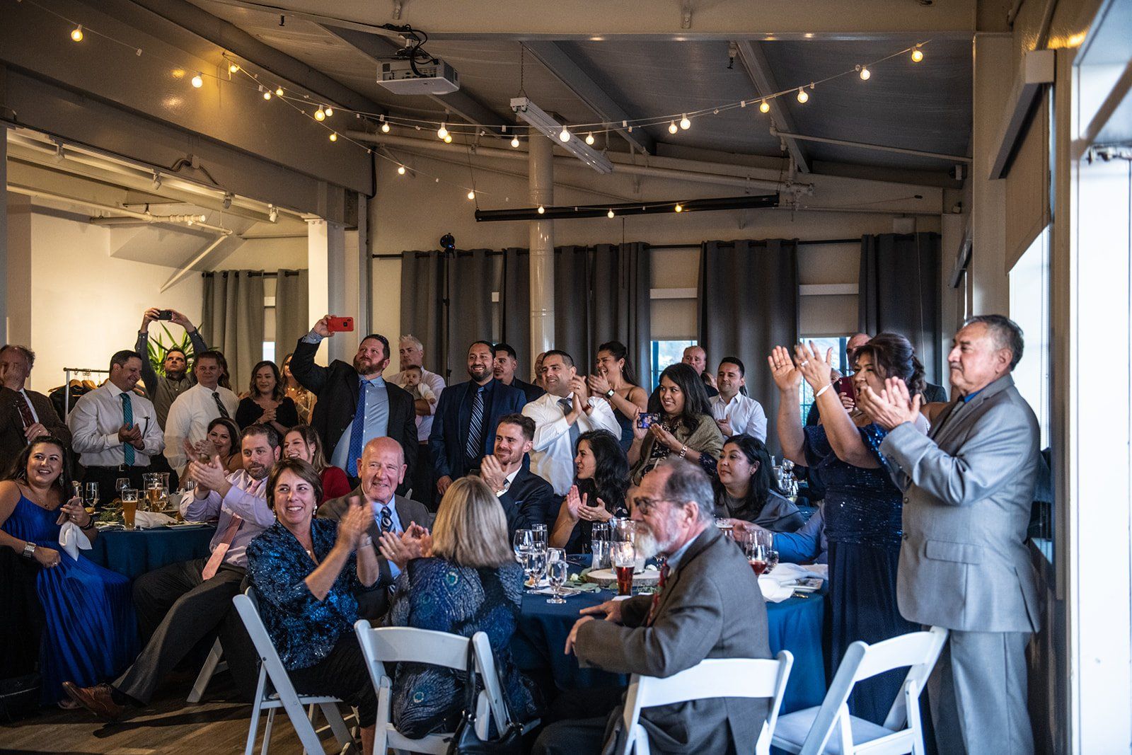 largest micro wedding at mavericks house half moon bay, Dinner, Open Speeches, and Dancing