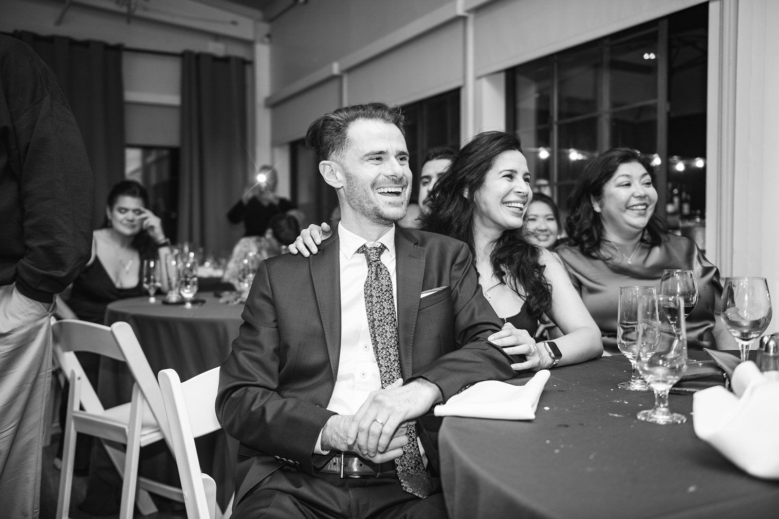 largest micro wedding at mavericks house half moon bay, Dinner, Open Speeches, and Dancing