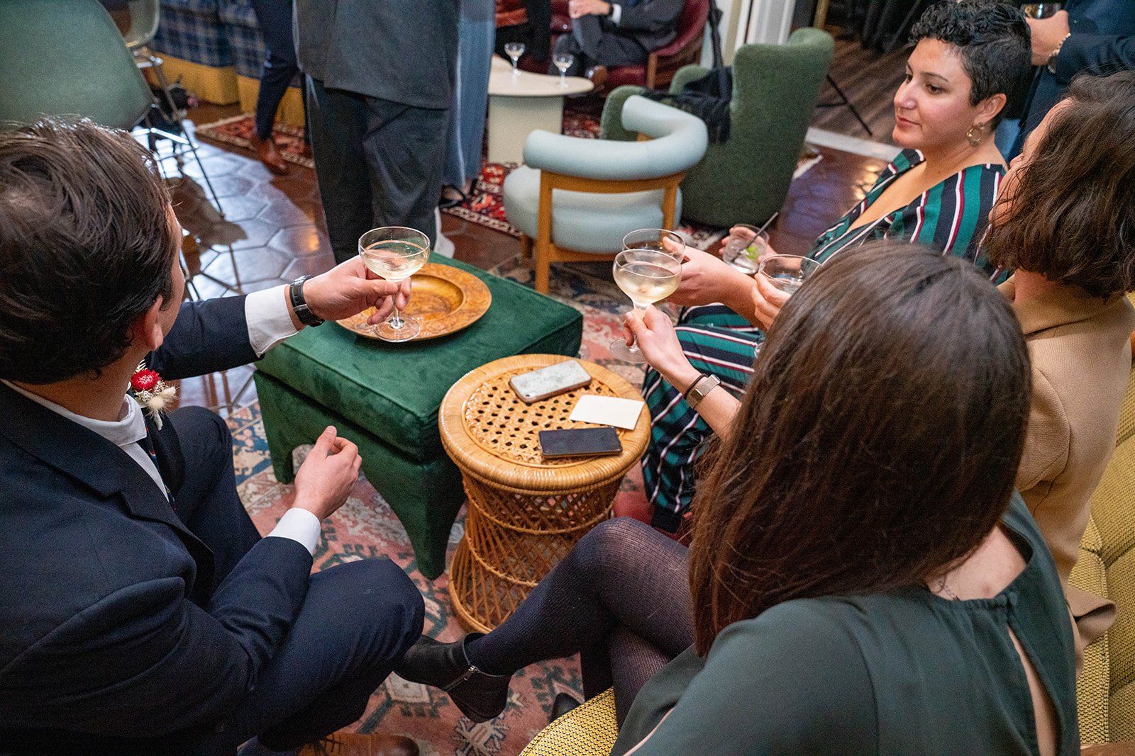 rained-out pivot to the graduate berkeley, Speeches and Cake in the Durant Room