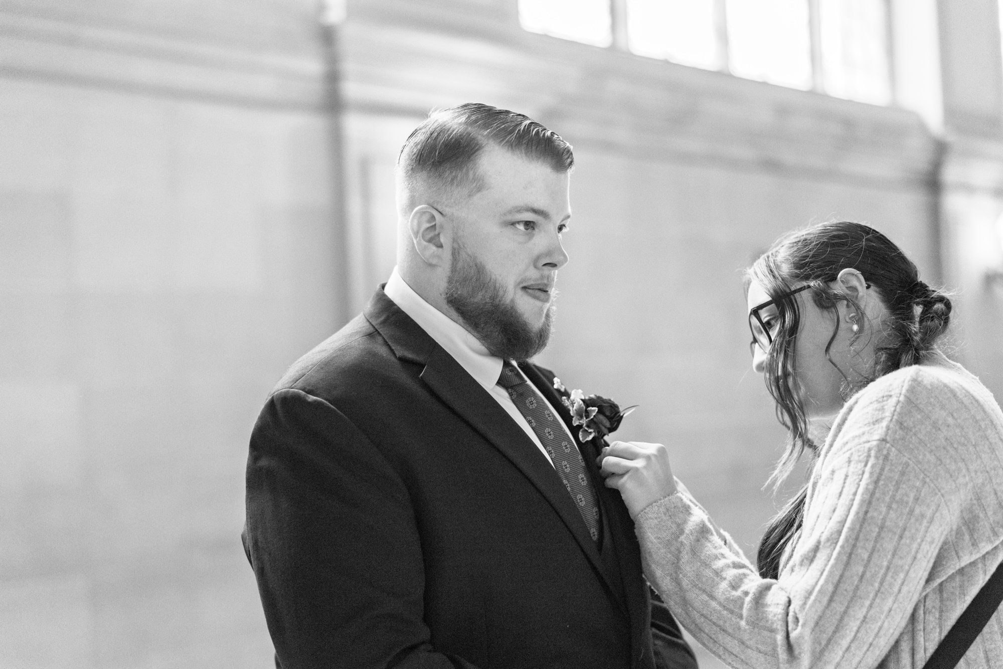 city hall elopement with a live cellist (7 guests), Getting Ready Before the City Hall Elopement