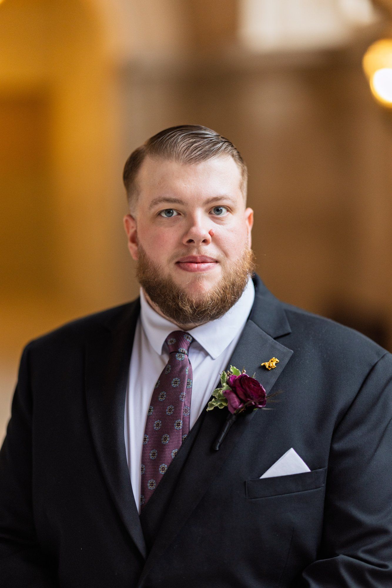 city hall elopement with a live cellist (7 guests), Portraits Inside City Hall