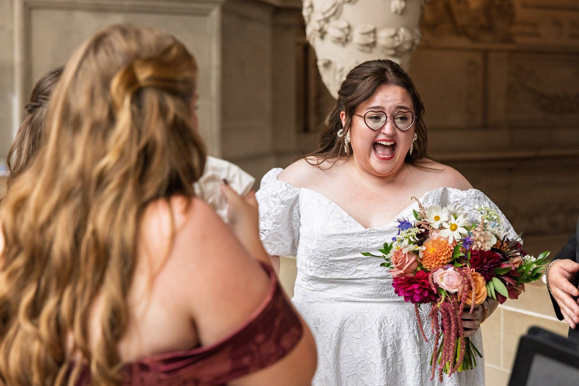 city hall elopement with a live cellist (7 guests), A City Hall Elopement Under the Rotunda, With a Live Cellist