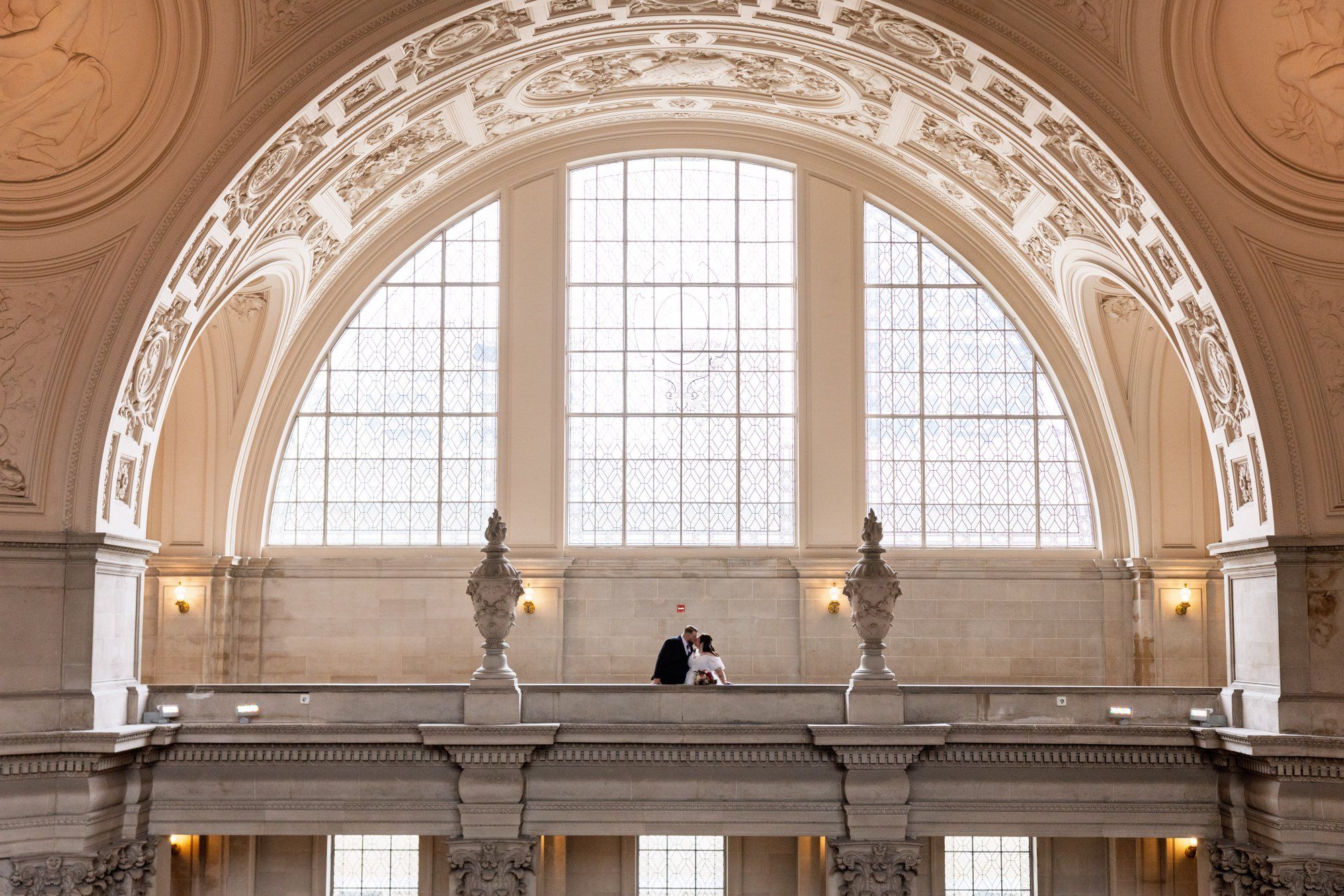 city hall elopement with a live cellist (7 guests), Portraits Inside City Hall