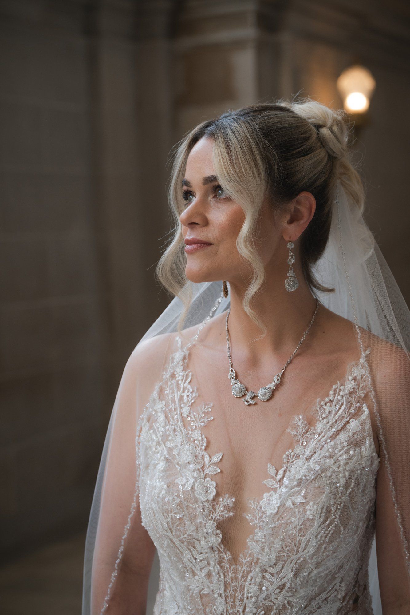 spring city hall micro wedding, Portraits on the Grand Staircase of San Francisco City Hall