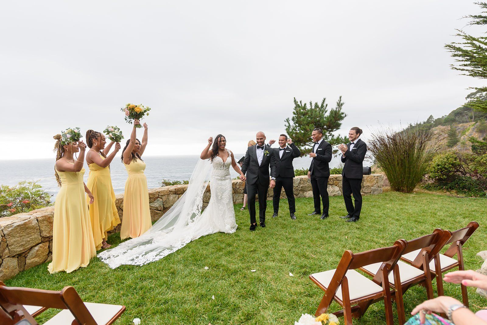 cliffside estate wedding at wind and sea big sur, Vows at the Point, a Cliffside Estate Wedding in Big Sur