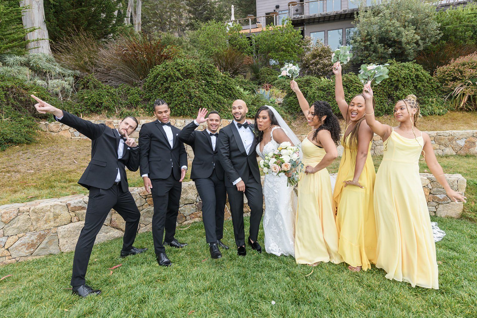 cliffside estate wedding at Wind and Sea Big Sur, Portraits Along the Big Sur Cliffs
