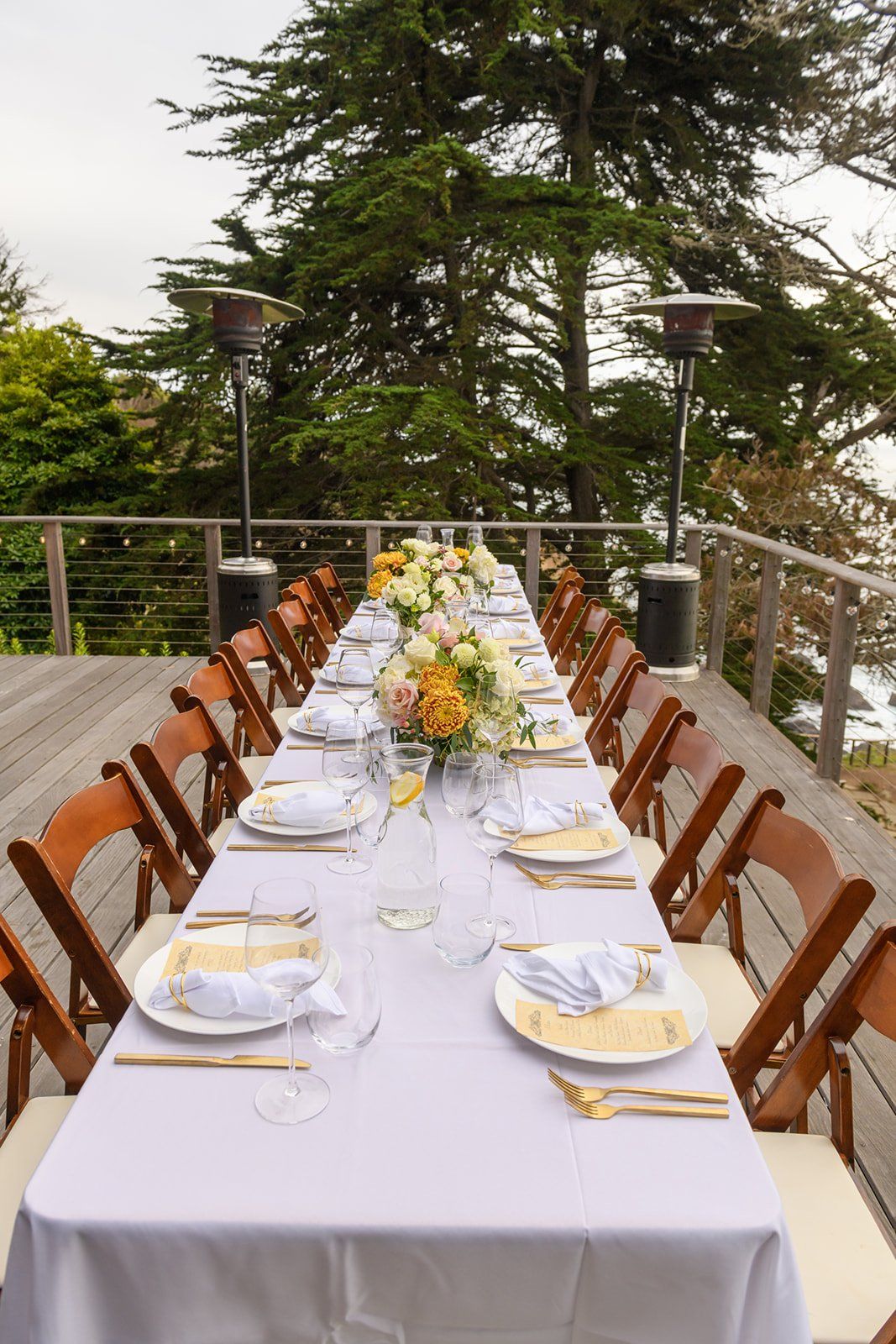 cliffside estate wedding at Wind and Sea Big Sur, Dinner and Dancing at the Wind and Sea Estate