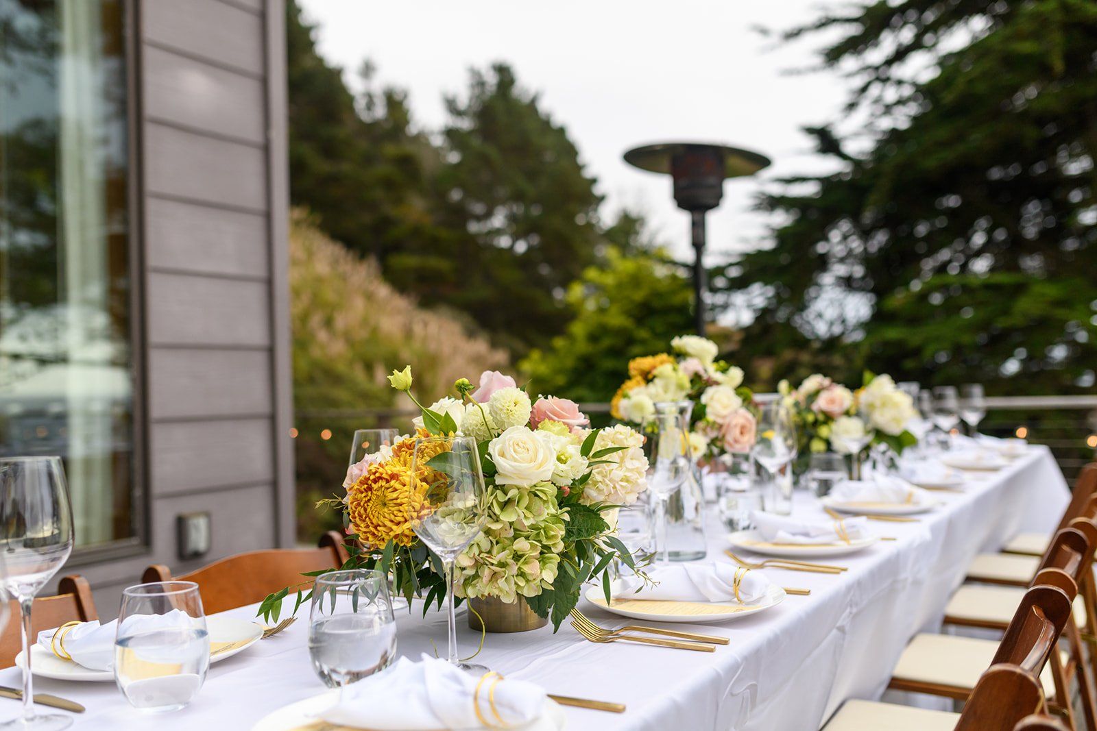 cliffside estate wedding at wind and sea big sur, Dinner on the Deck