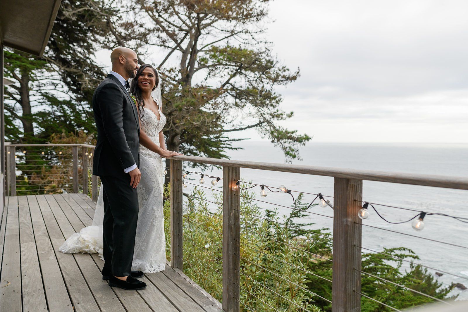 cliffside estate wedding at Wind and Sea Big Sur, Portraits Along the Big Sur Cliffs