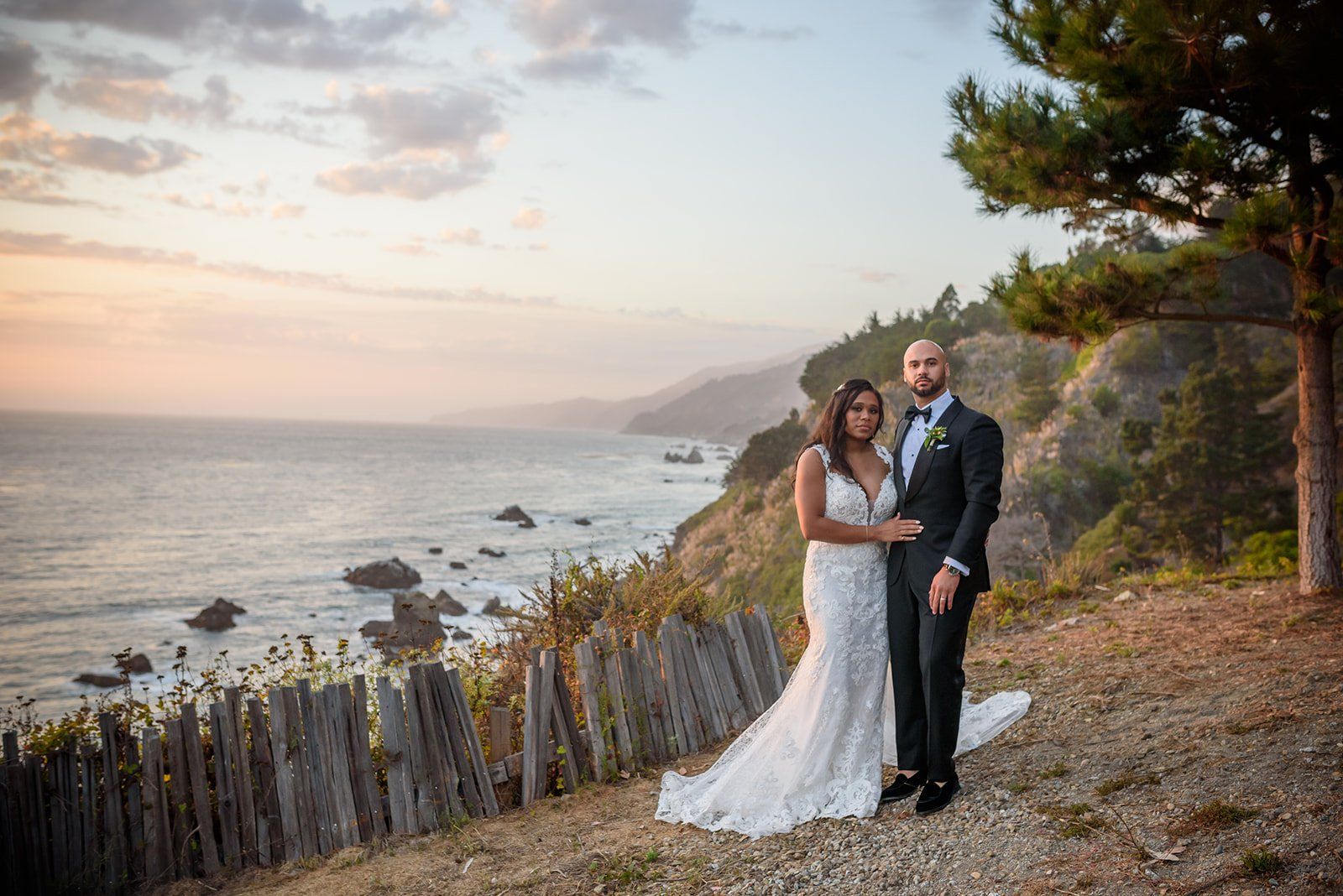 cliffside estate wedding at Wind and Sea Big Sur, Portraits Along the Big Sur Cliffs