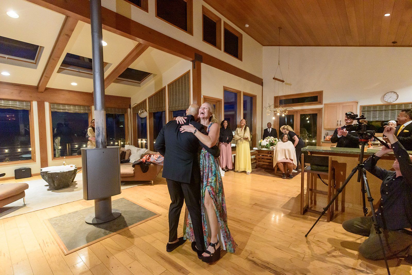 cliffside estate wedding at wind and sea big sur, Dinner on the Deck