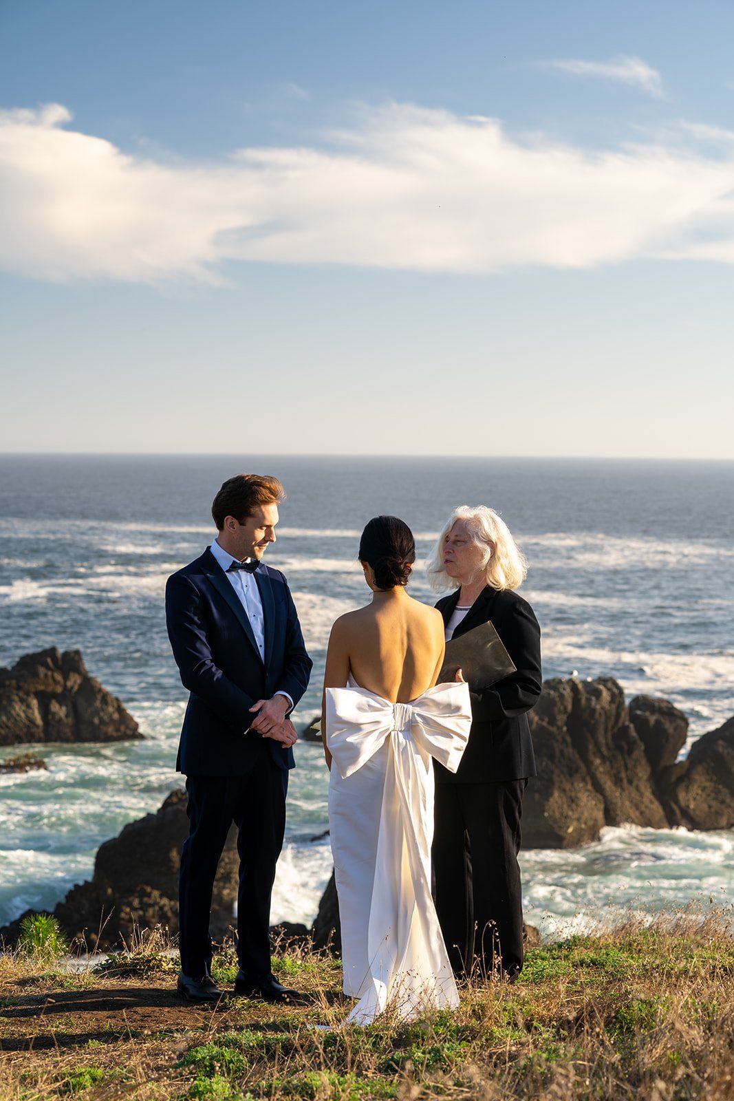 two-person elopement at timber cove resort, A Sonoma Coast Cliff Elopement. Vows on the Cove