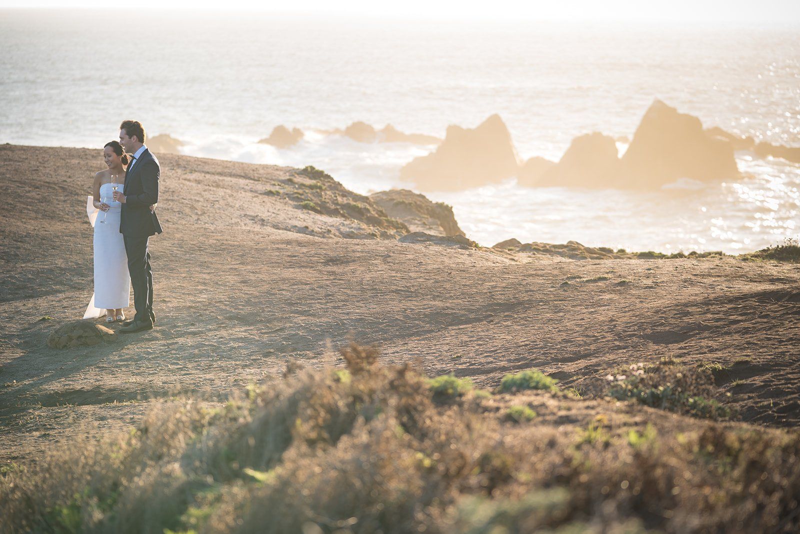 two-person elopement at timber cove resort, The Cliffs and the Coastline After a Timber Cove Elopement