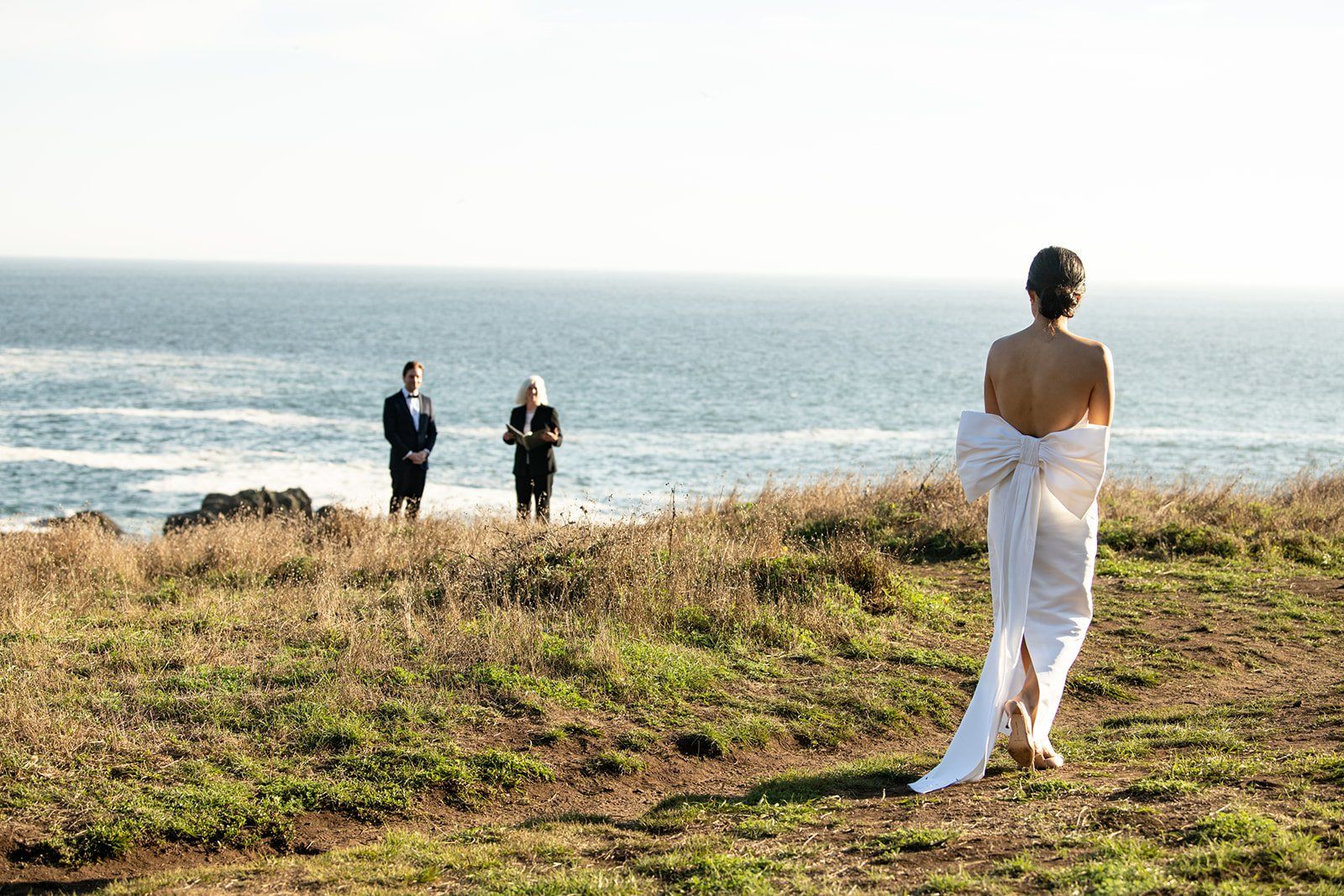two-person elopement at timber cove resort, A Sonoma Coast Cliff Elopement. Vows on the Cove